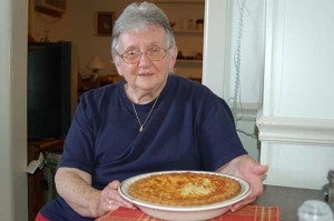 Dorothy Hobbs is well known in the area for her Texas sheet cake, homemade bread and coconut pie. -- Tidewater News