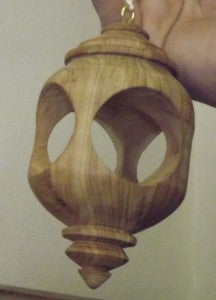 This is an example of woodturning by Joel James of Virginia Beach. -- Stephen H. Cowles | Tidewater News