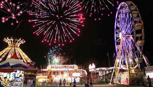 Fireworks are scheduled for 10:30 p.m. today at the Isle of Wight County Fair. The weather forecast calls for clear skies tonight. -- SUBMITTED | DAVID SAWYER