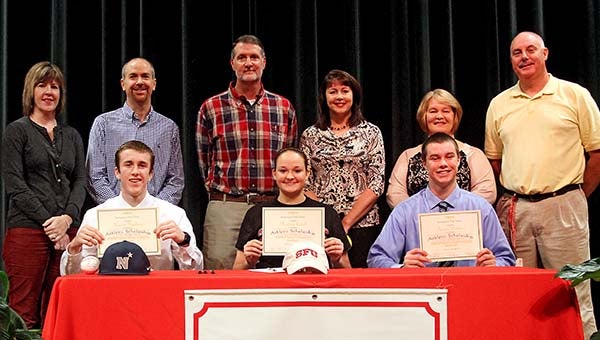 Parents on the back row, from left, are Becky and Harry Spalding; Steve and Beth Cabell; and Michelle and Tim Winters. Front row are, from left, Hayden Spalding, Madison Cabell and Tanner Winters. -- SUBMITTED