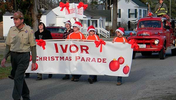 On Sunday, Ivor held its annual Christmas parade that drew more than 40 entrants. The event started three years ago. -- MERLE MONAHAN | TIDEWATER NEWS