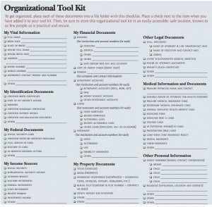 A toolkit to help you get organized