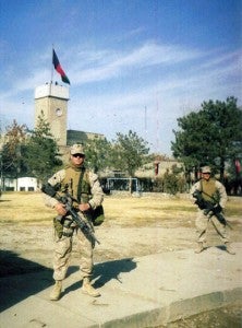 Taylor Flowers, then a lance corporal, in Kabul, Afghanistan in 2004. -- COURTESY | TAYLOR FLOWERS