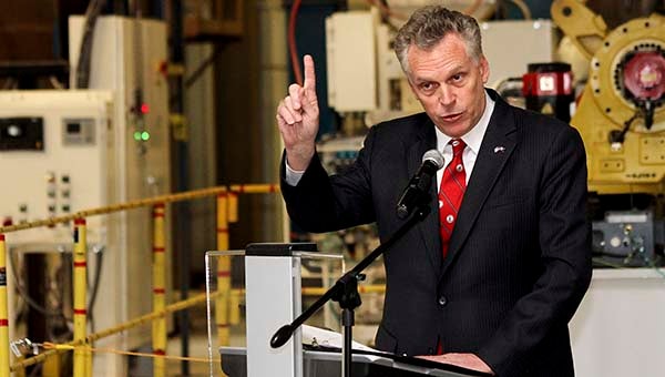 In four years, Gov. Terry McAuliffe said he is committed to taking Virginia's agriculture exports from No. 4 on the east coast to No 1. -- Cain Madden | Tidewater News