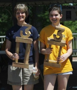 Elizabeth Burgess, left, and Cindy Mitrovic won 3rd place. -- Cain Madden | Tidewater News