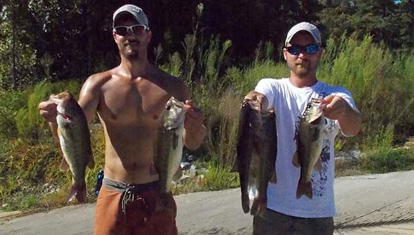 First place in the 13th TRBT bass series went to the team of Kevin Gunn and Jonathan Whitley with a catch of 11.17 pounds.