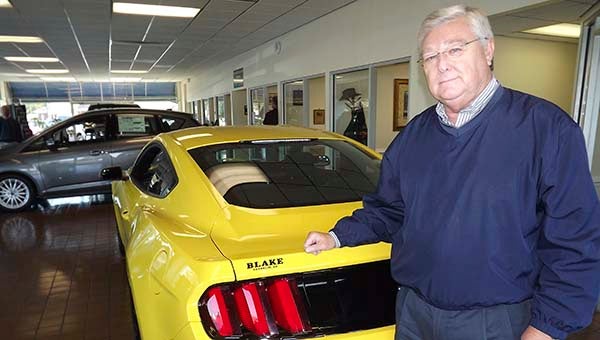 Blake Blythe, owner of Blake Ford in Franklin, has been serving customers’ transportation needs for 40 years. The dealership is celebrating that service this week. -- Stephen H. Cowles | Tidewater News