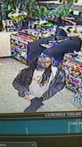 A surveillance photo of the suspect in the Love’s incident. -- SUBMITTED
