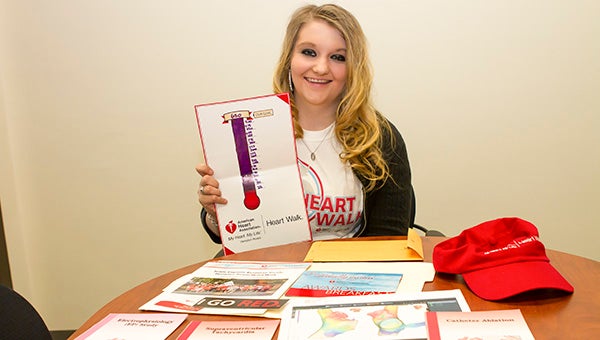 Jenna Johnson, 19, of Sedley, is a spokesperson for the American Heart Association. Back in October, she was able to raise her goal of $650 for the Heart Walk.