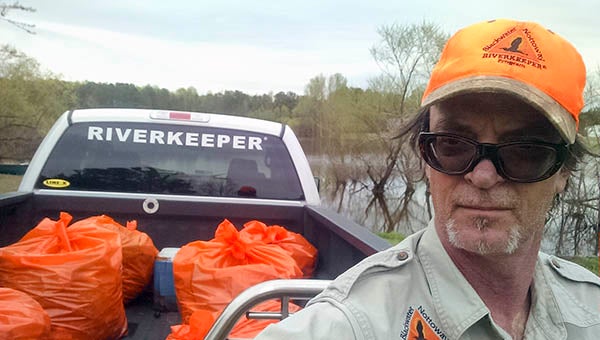 The Riverkeeper collected six large VDOT bags of Styrofoam, along with a cooler and a Ziplock bag’s worth. His heart still sank at how much was out there. -- SUBMITTED | JEFF TURNER