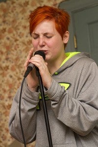 Kali Fillhart, 17, is the vocalist for the band. -- Cain Madden | Tidewater News