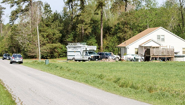 Virginia State Police and Southampton County Sheriff’s Office execute a search warrant on the Country Club Road home of Michael and Marian Lewis. The couple is alleged to have been responsible for defrauding The Village at Woods Edge, where Marian worked, out of more than $177,000.  -- Cain Madden | Tidewater News