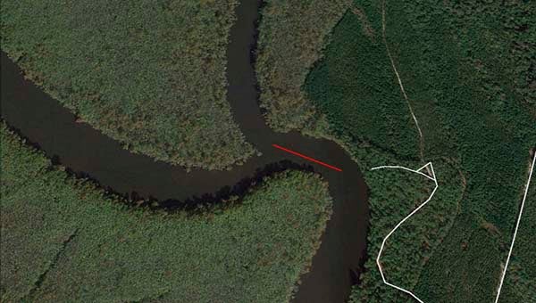 A Sedley couple died on the Chowan River where it forms when the Blackwater and Nottoway rivers merge at the North Carolina and Virginia state line. Doug and Angela Martin died when their boat collided with another bass boat in the approximate area marked by a red line. The driver and passenger of the other boat, also registered in Virginia, declined medical treatment and received minor injuries. Officials did not release their names due to the continuing investigation. -- JEFF TURNER | TIDEWATER NEWS