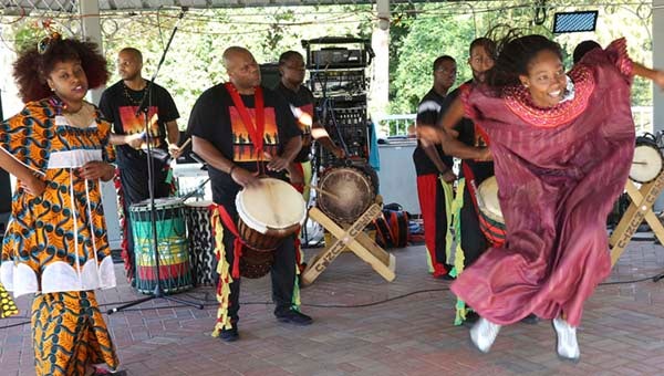 The Ebitzu Dancers from Richmond came to perform in the festival, which took place at Barrett’s Landing Park in downtown Franklin. -- Frank Davis | Tidewater News