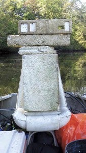 Styrofoam has been found floating in the Blackwater River, but the source is still unknown. -- SUBMITTED | JEFF TURNER