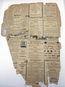 One side of a broadsheet from one of the earliest issues of The Tidewater News in October 1905. -- Stephen Cowles | Tidewater News