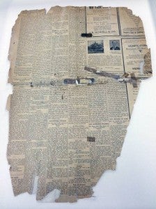 Opposite side of the earliest available issue of The Tidewater News at the paper. -- Stephen H. Cowles | Tidewater News