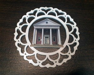 The ornament for the Executive Mansion depicts the Southampton County courthouse. -- SUBMITTED