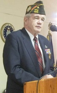 Tim Cormany, chaplain at VFW Post 4411, served in Vietnam.