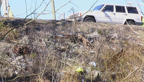 Trash is rolling down the hill and into the river at the old Franklin City dump, located on Pretlow Road, south of town.  -- JEFF TURNER | SUBMITTED
