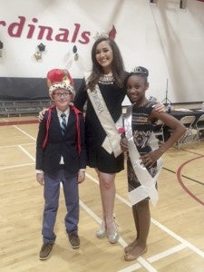 Pictured are Mr. Riverdale Cameron Jenkins and Miss Riverdale Katelin Dawson with Miss Virginia 2015 Savannah Lane, who served as a judge and guest speaker the day of the pageant.