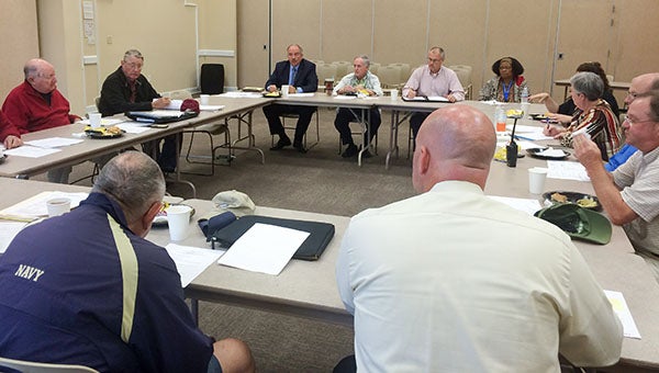 The board of directors for the Isle of Wight County Crime Line at a recent meeting in Smithfield. Raising money for rewards and administrative expenses is the biggest challenge for the volunteers. -- Stephen H. Cowles | Tidewater News