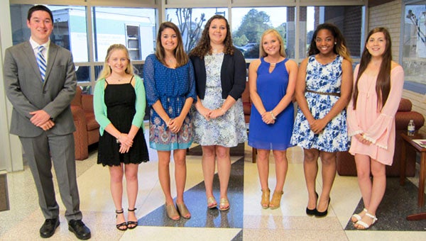 Bronco Federal Credit Union awarded $20,000 in scholarship to local graduating high school seniors. Pictured recipients are Zie Medrano, Ashton Headrick, Marissa Haydu, Celia Jackson, Peyton Bunn, Mina Johnson and Alexis Manson. Not pictured is Ariel Salerno. -- SUBMITTED