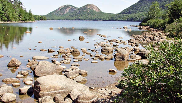 The beautiful Bubble Pond with double mounds in Acadia National Park, which is located on Mount Desert Island off the coast of Maine. -- SUBMITTED | ARCHIE HOWELL