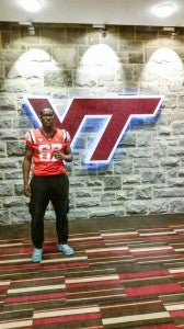 Hunt made an official visit to Virginia Tech earlier this year. The Hokies were the first to offer him a scholarship. -- SUBMITTED