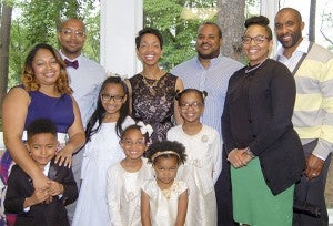 The Aikens’ children and grandchildren who attended banquet. In no particular order, Frank Aikens Jr. and wife Ericka’ Angela and husband, Omari McMichael; Latasha and husband, Jonathan Grayson Smith; Reagan, Ryann and Reese McMichael; and Akira and Callen Aikens. Reagan, Ryann and Reese McMichael; and Akira and Callen Aikens. -- Merle Monahan | Tidewater News