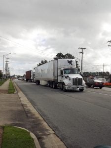 The road closure on Route 58 between Franklin and Courtland caused traffic to be rerouted through the city on Armory Drive, resulting in lengthy backups. Police and State Troopers have been out directing vehicles. -- Stephen H. Cowles | Tidewater News