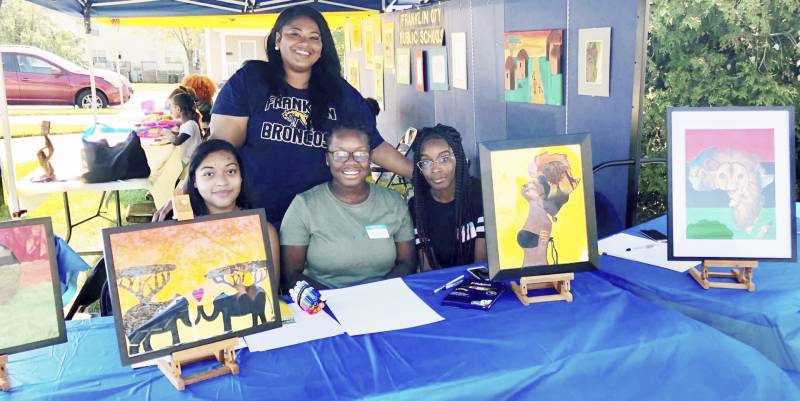 FHS art students at African American Festval